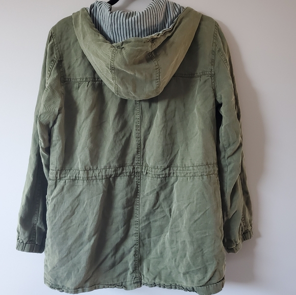 SANCTUARY Green Cargo Coat Size Small - Picture 4 of 6